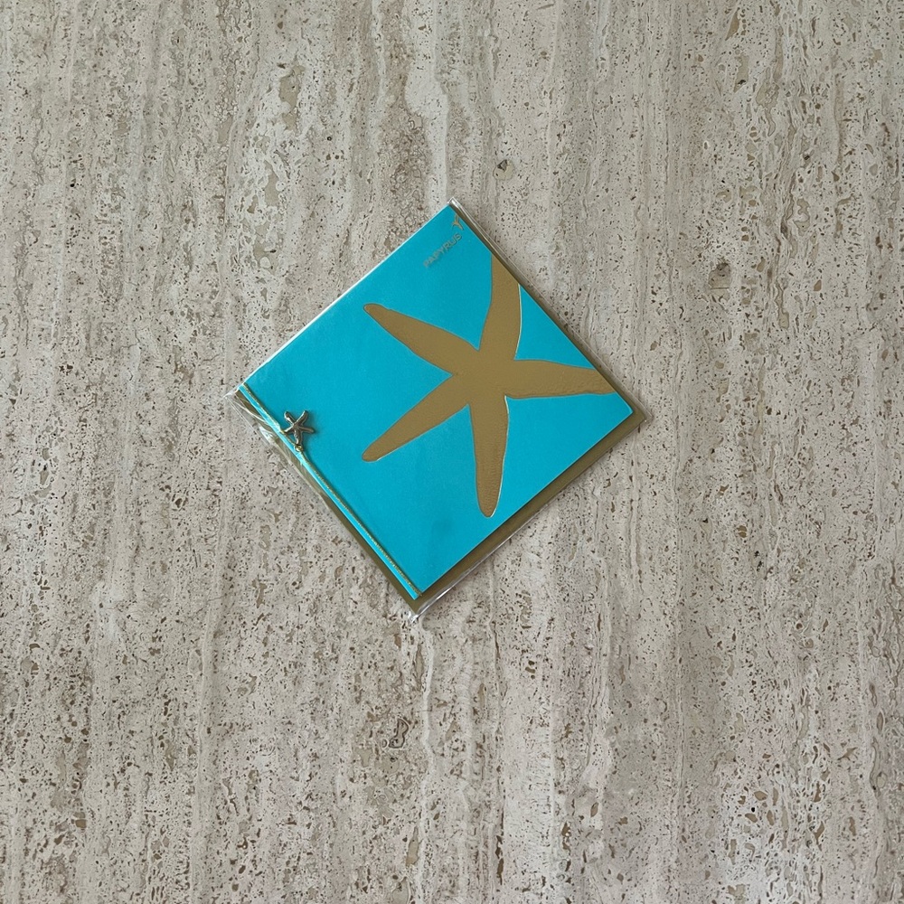 Papyrus Starfish Blank Card